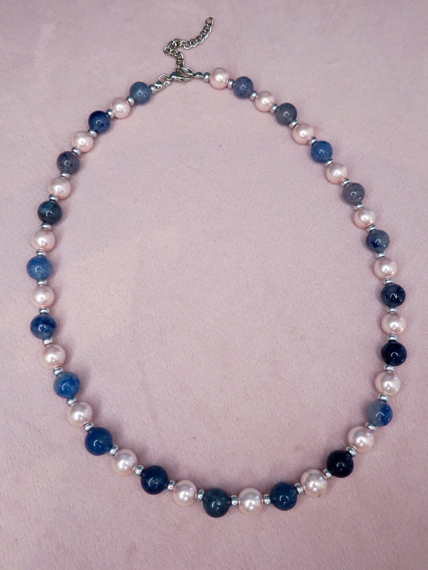 Pink Noise Beaded Necklace