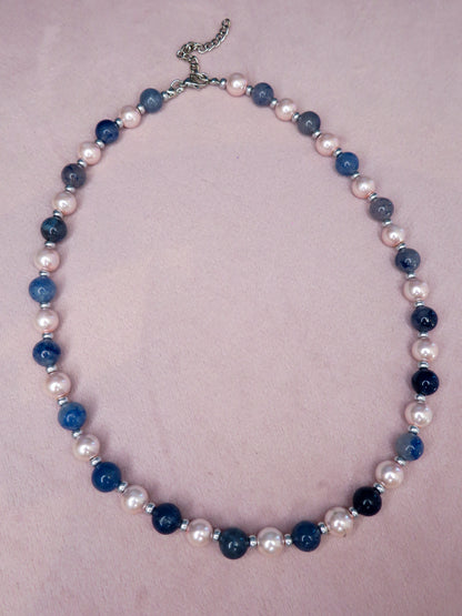 Pink Noise Beaded Necklace