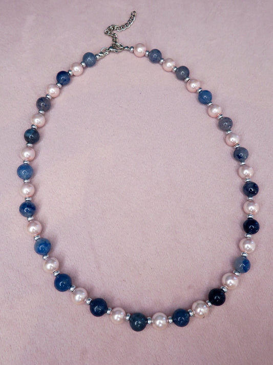 Pink Noise Beaded Necklace