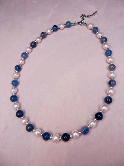 Pink Noise Beaded Necklace
