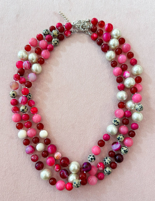 Pink Pearl Necklace