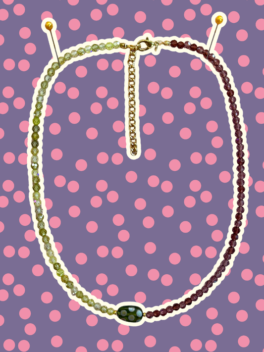 Plum & Olive Necklace