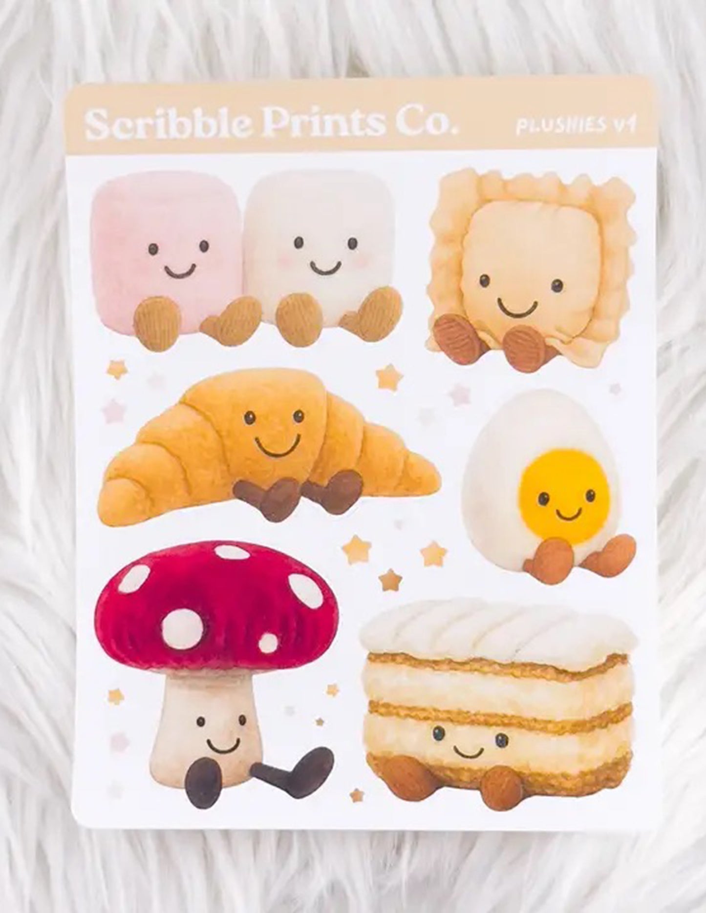 Plushies V1 Sticker Sheet