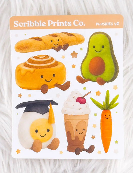 Plushies V2 Sticker Sheet