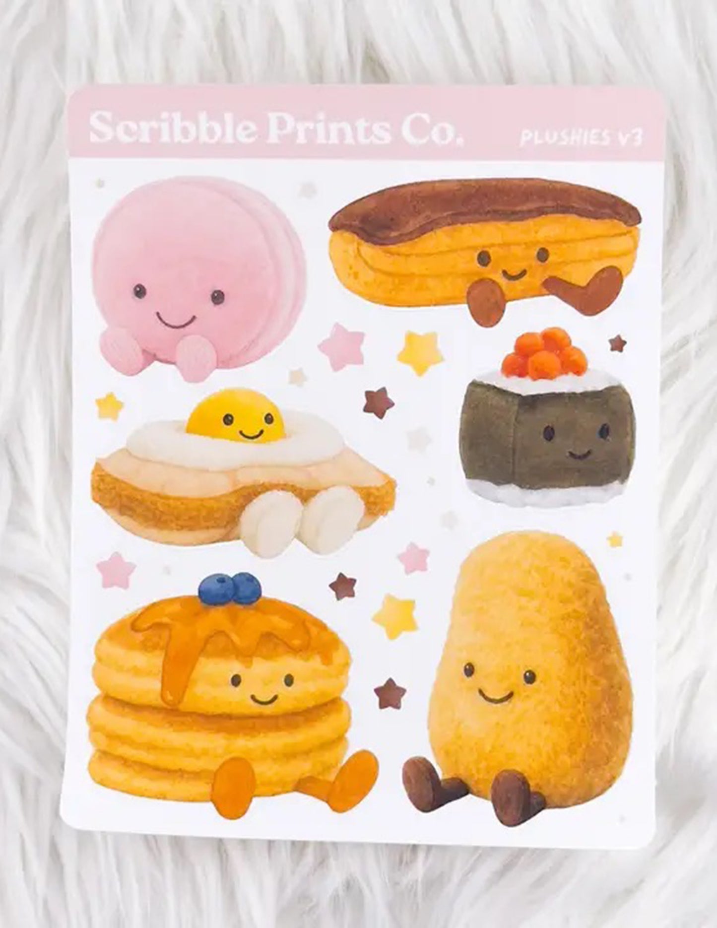 Plushies V3 Sticker Sheet