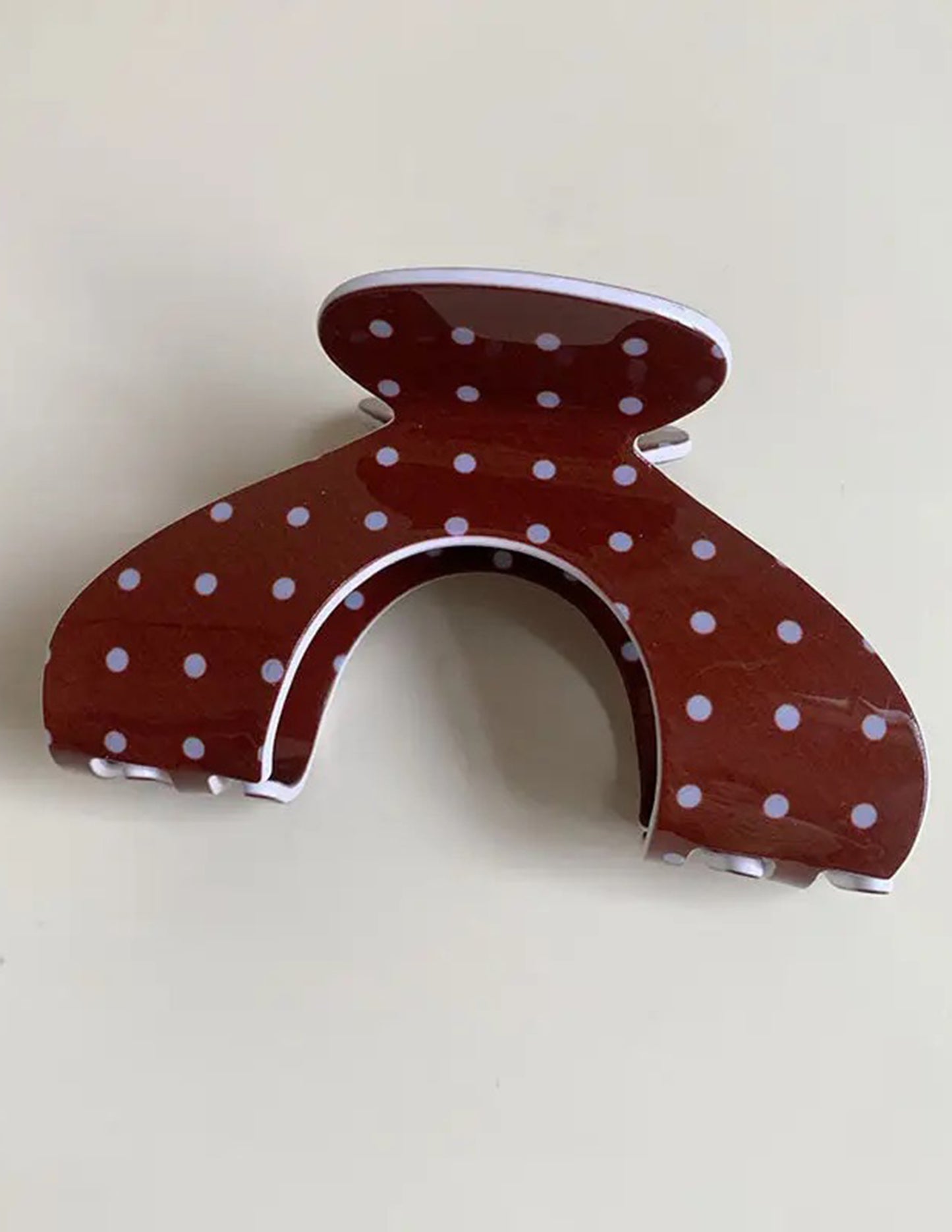 Polka Dot Arch Hair Claw