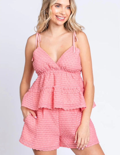 Poppy Textured Top