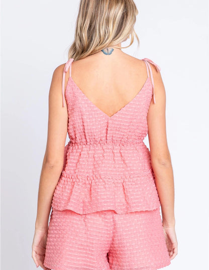 Poppy Textured Top