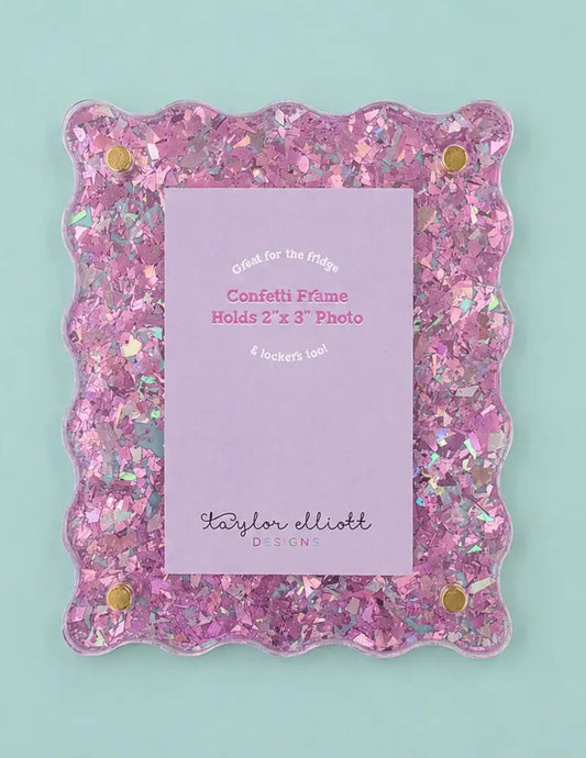Purple Confetti Magnetic Frame