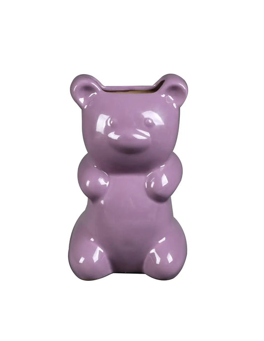 Purple Gummy Bear Ceramic Vase