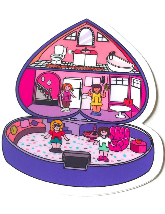 Purple Polly Pocket Sticker