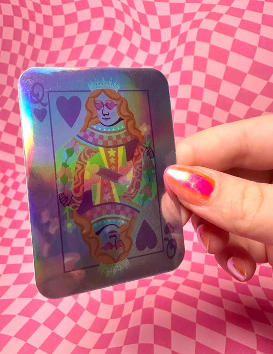 Queen Of Hearts Holo Sticker
