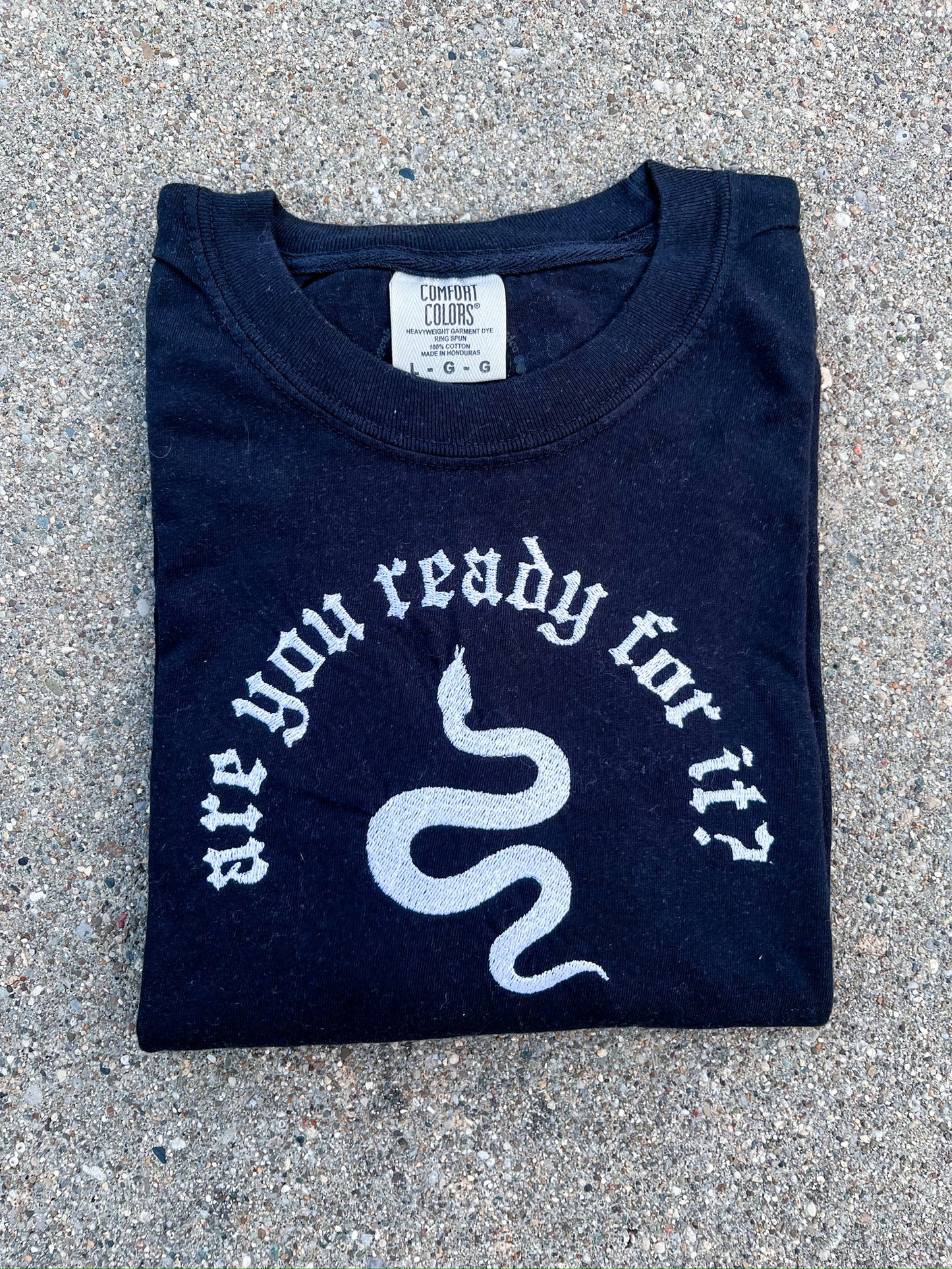Ready For It Embroidered Tee