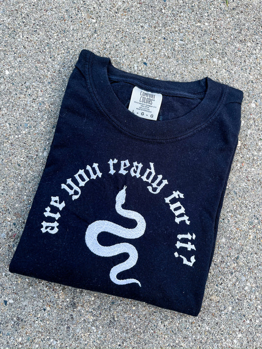 Ready For It Embroidered Tee