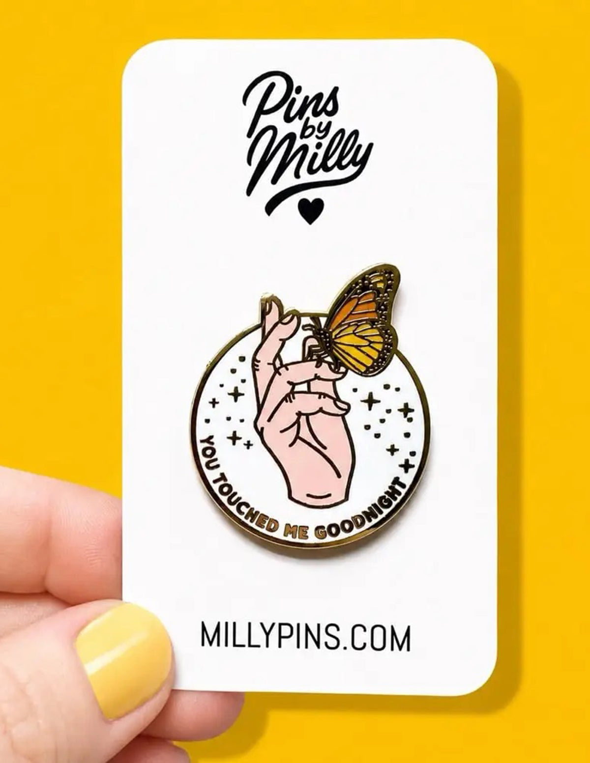 Ready Steady Go Butterfly Enamel Pin