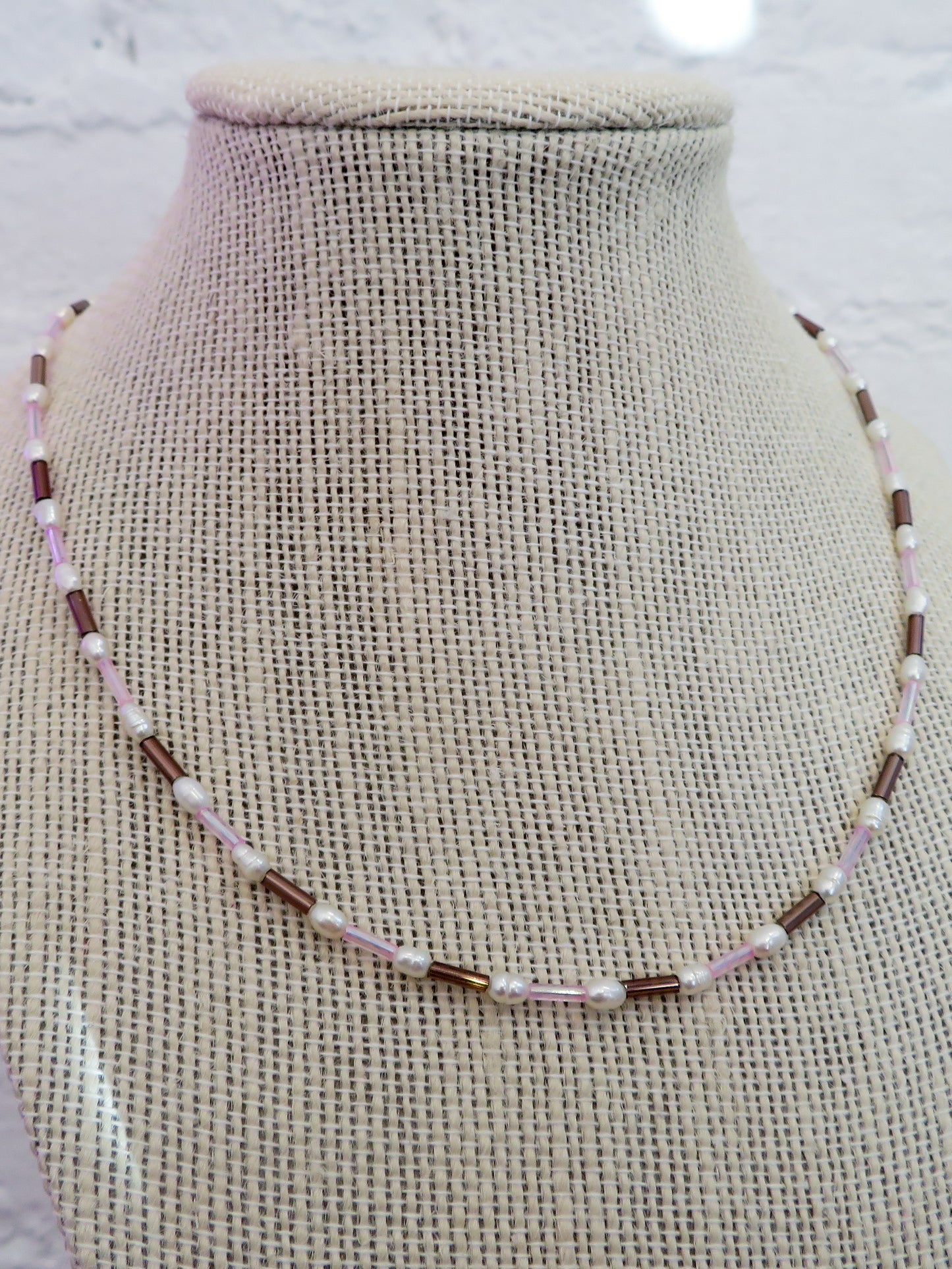 Sangria Pearl Necklace