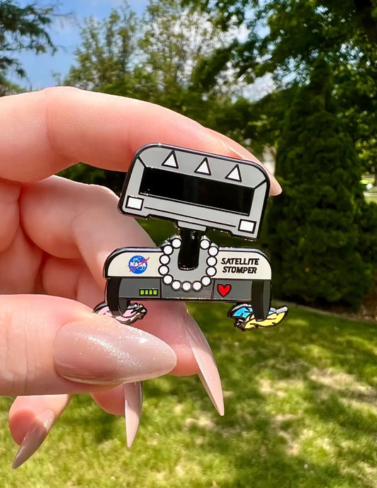 Satellite Stomper Enamel Pin