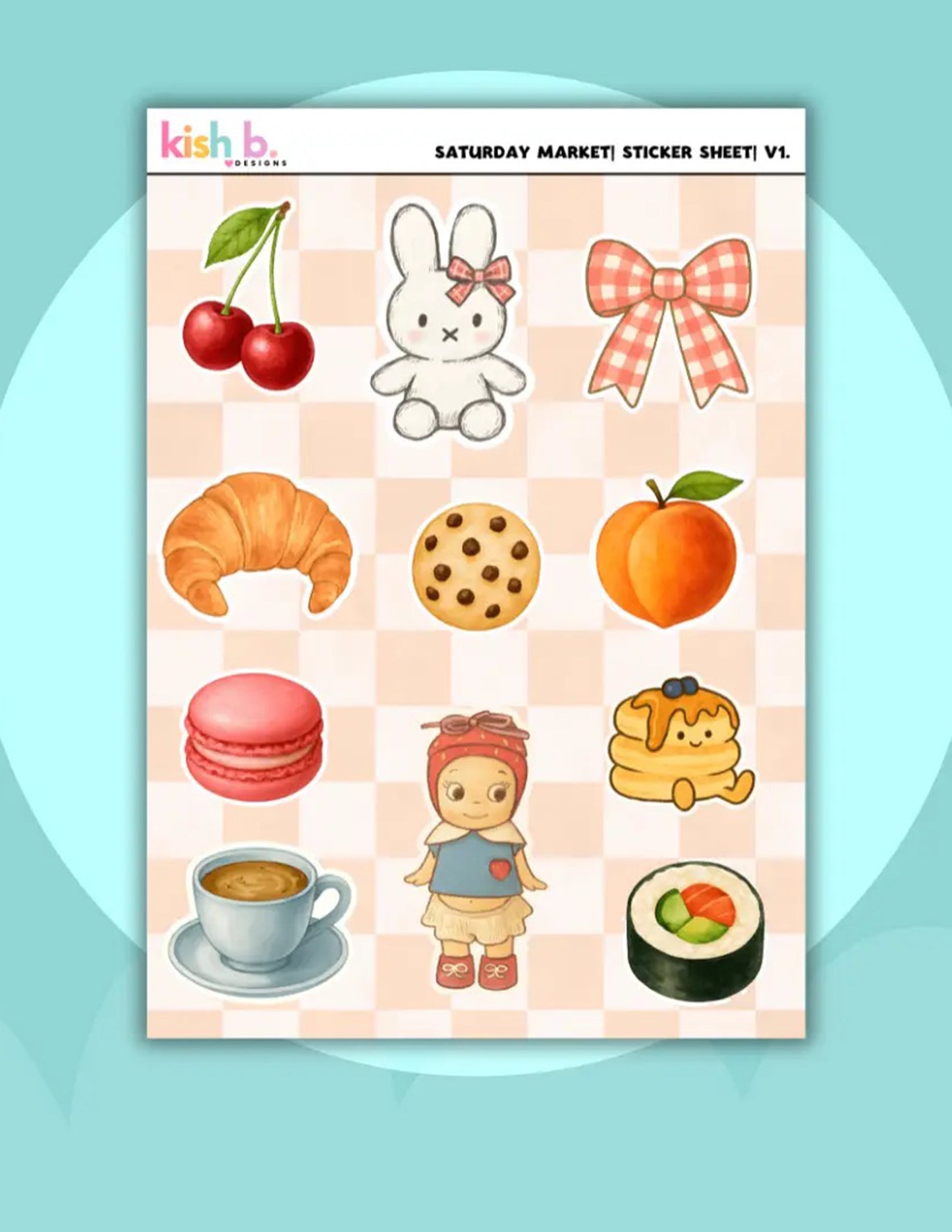 Saturday Market Sticker Sheer