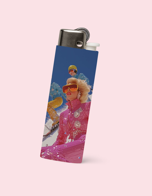 Skiing Barbie Lighter