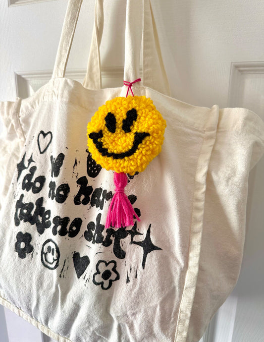 Smiley Face Bag Charm