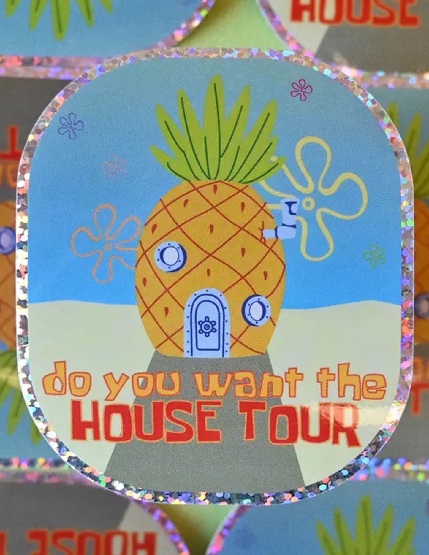 Spongebob House Tour Sticker