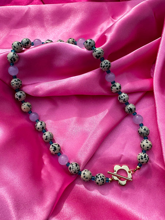 Spotted Sweet Pea Necklace