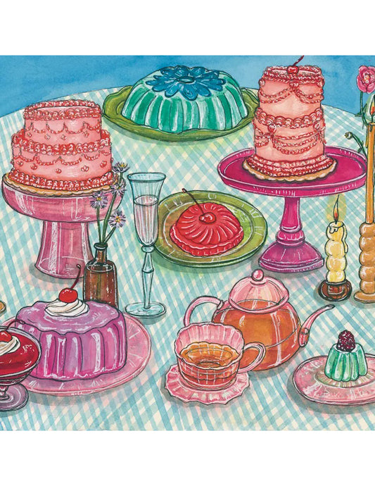 Spring Garden Party Table Setting Art Print