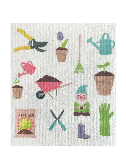 Spring Garden Swedish Dishcloth