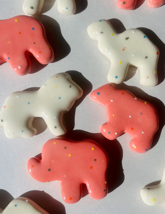 Sprinkled Animal Cracker Magnets