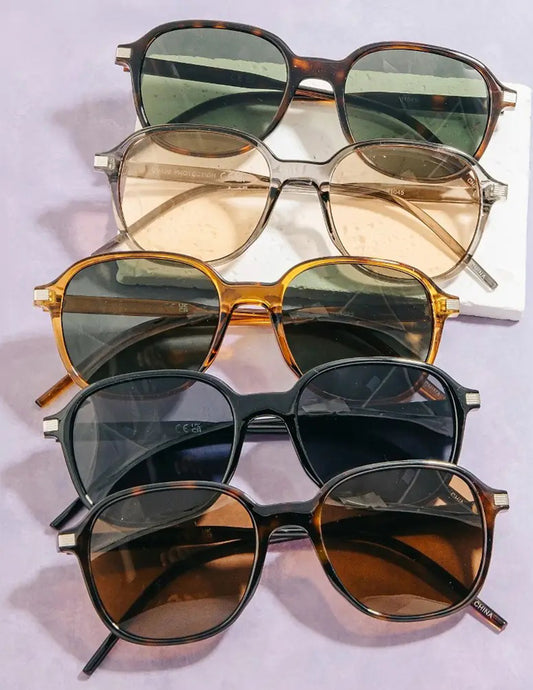 Square Double Bridge Sunglasses