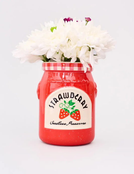 Strawberry Jam Ceramic Vase