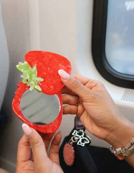 Strawberry Pocket Mirror