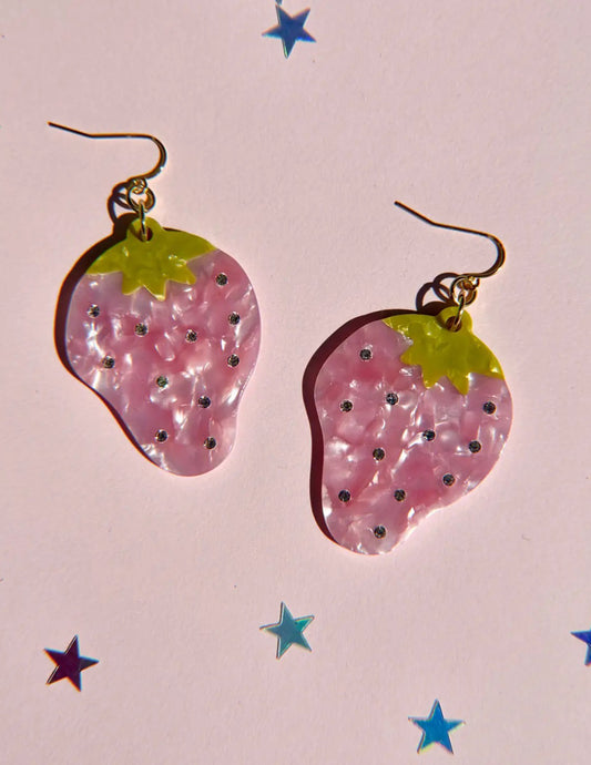 Strawberry Sparkle Earrings
