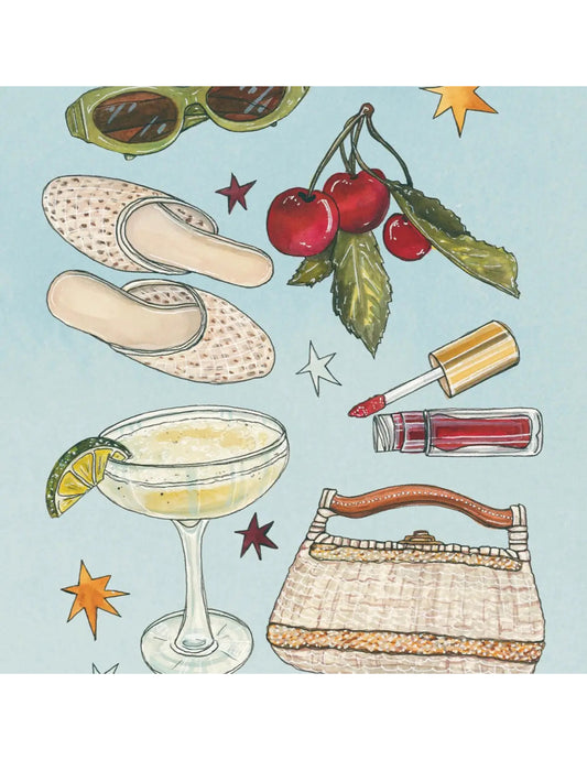 Summer Girly Favorites Art Print