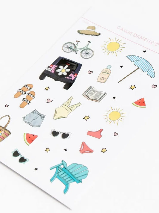 Summer Vibes Sticker Sheet