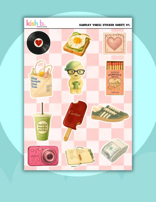 Sunday Vibes Vol. 1 Sticker Sheer
