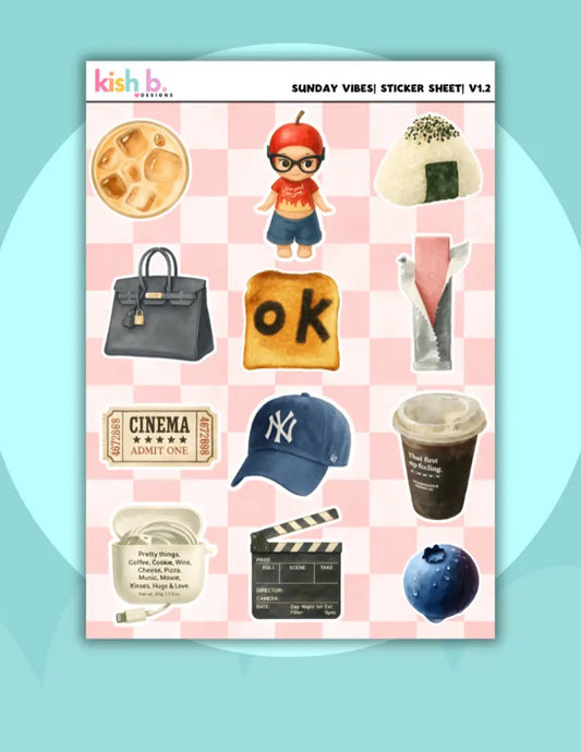 Sunday Vibes Vol. 2 Sticker Sheer