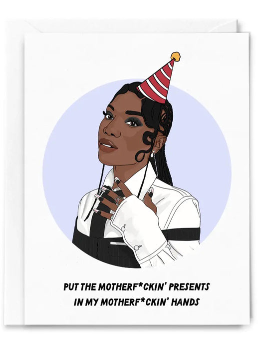 Swamp Princess Presents Birthday Card