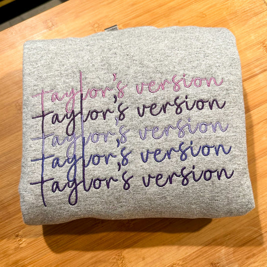 Speak Now Color Palette Embroidered Crewneck