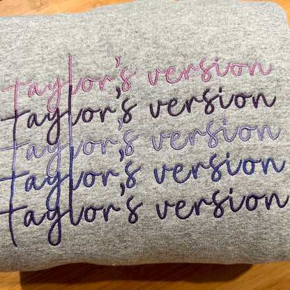 Speak Now Color Palette Embroidered Crewneck