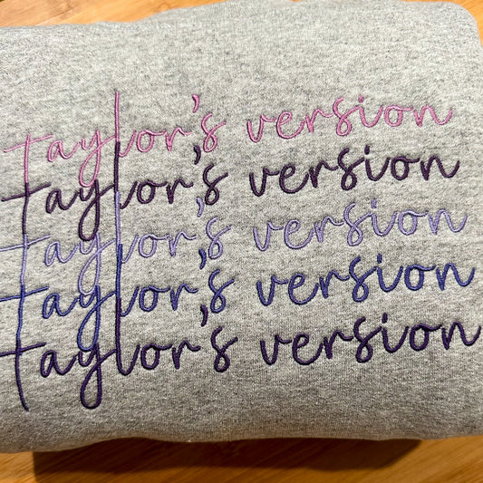 Speak Now Color Palette Embroidered Crewneck