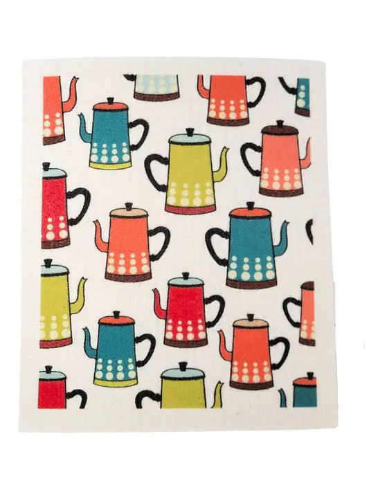 Tea Kettle Swedish Dishcloth