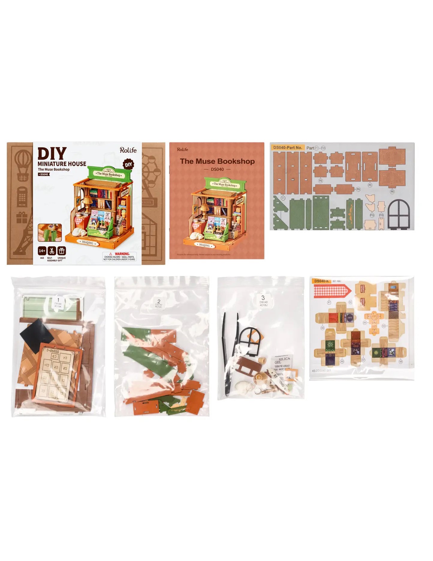 The Muse Bookshop Mini House Kit