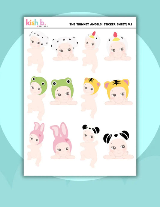 The Trinket Angels Vol. 1 Sticker Sheer