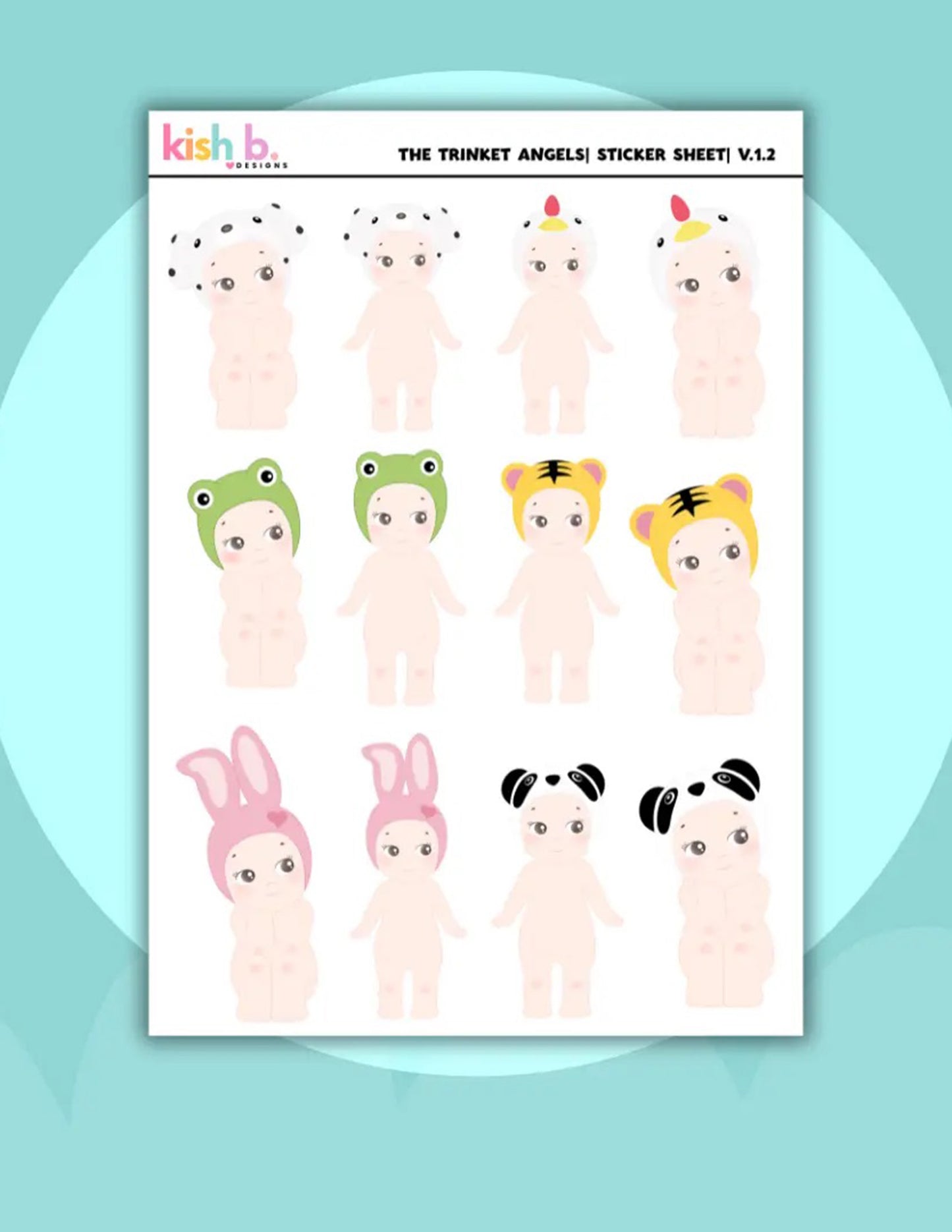 The Trinket Angels Vol. 2 Sticker Sheer