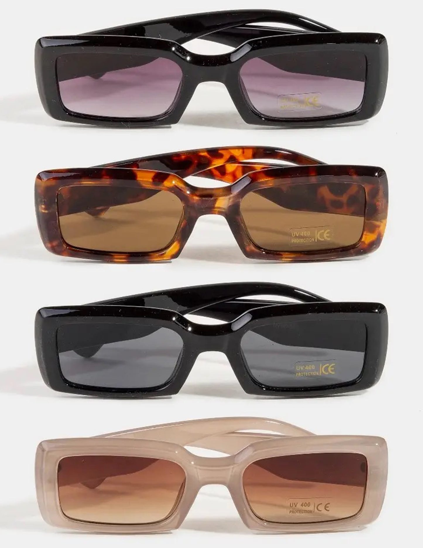Thick Frame Rectangle Sunglasses
