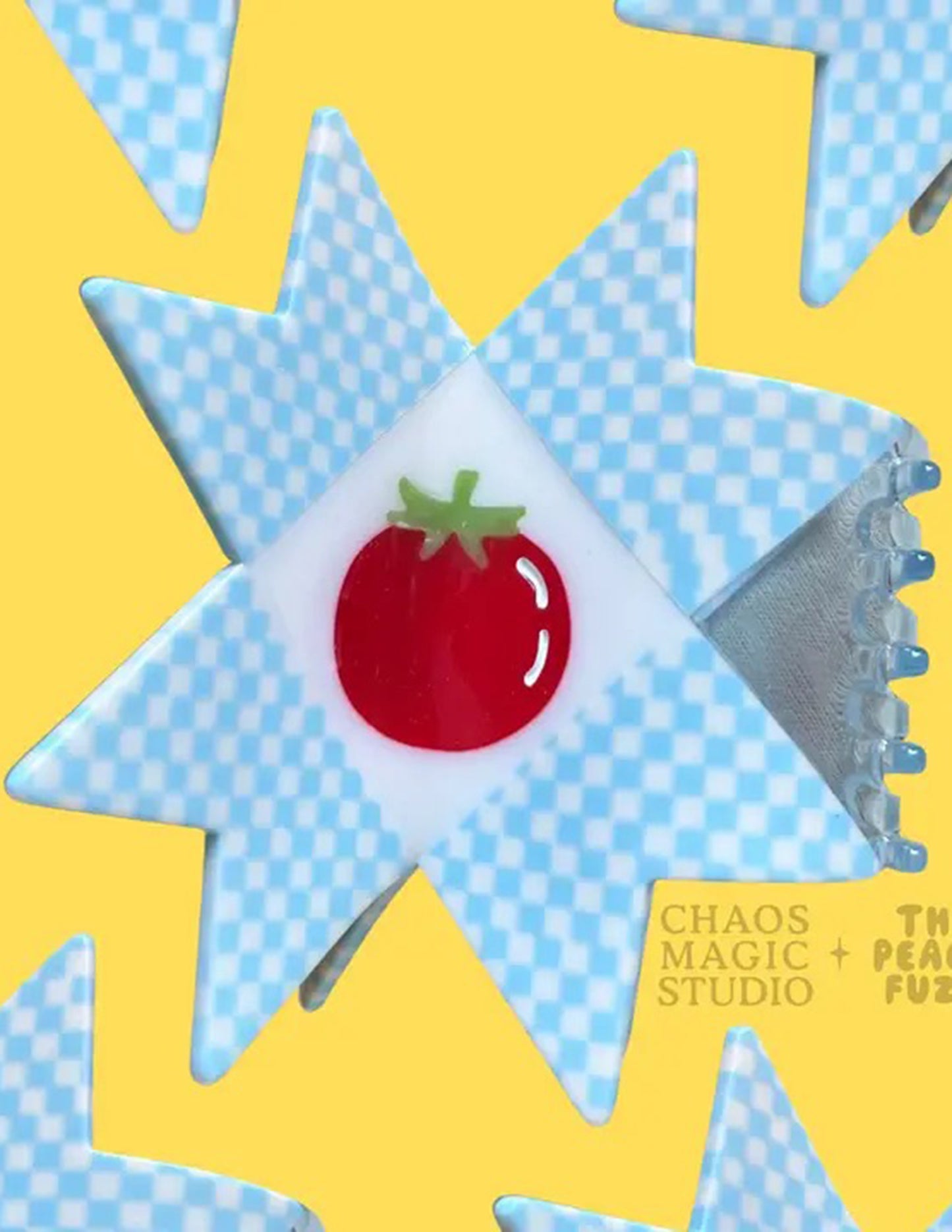 Tomato Quilt Hair Claw