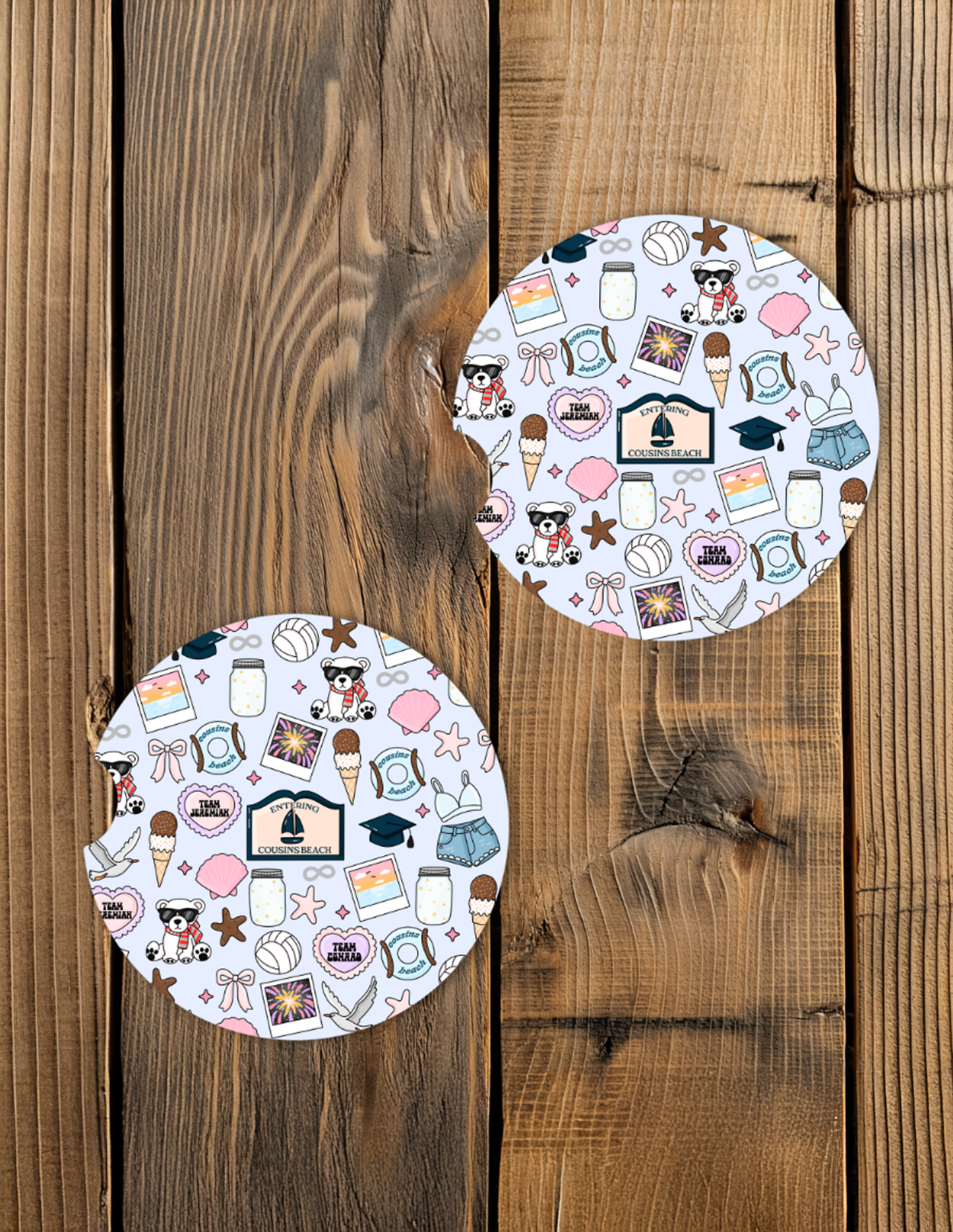 TSITP Pattern Car Coaster Set