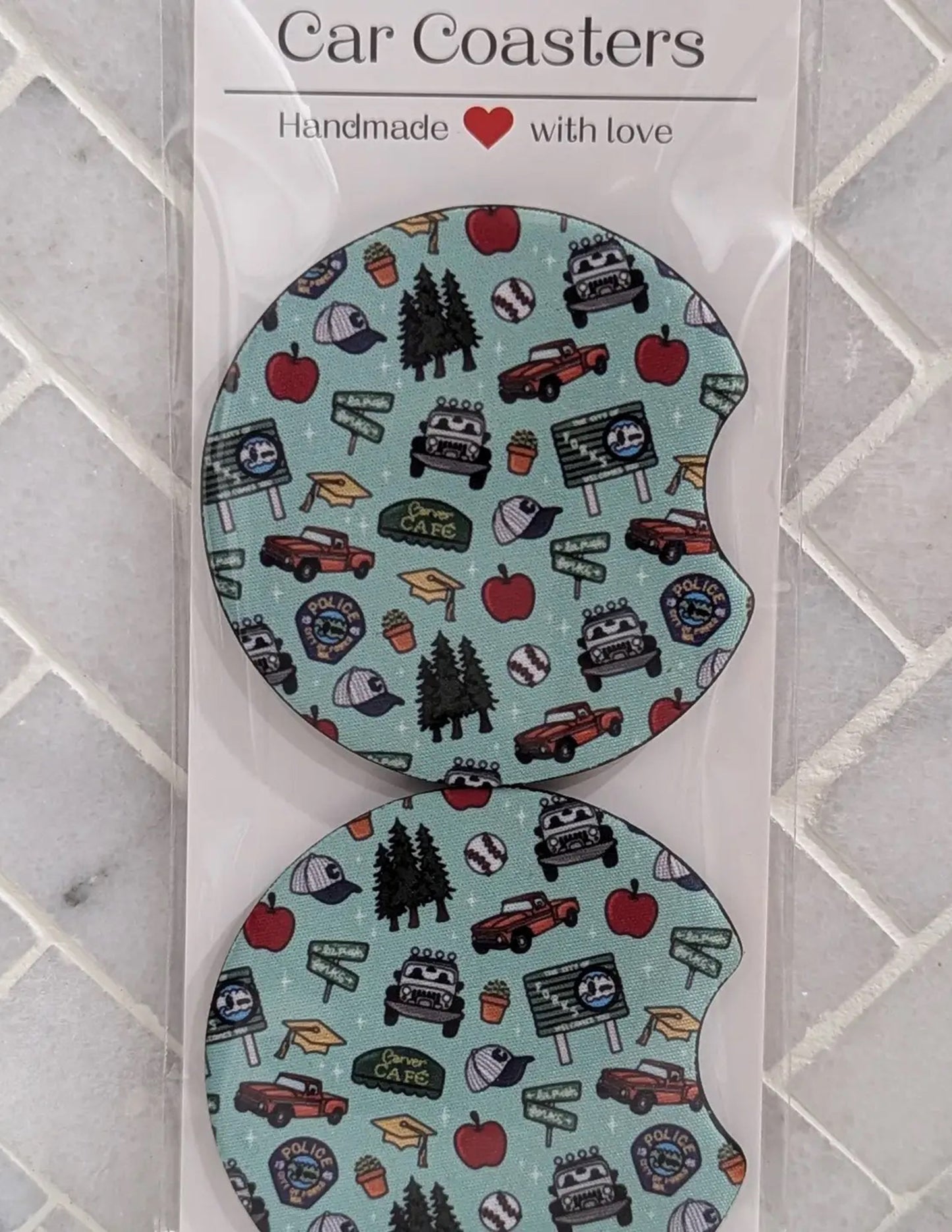 Twilight Doodles Car Coaster Set