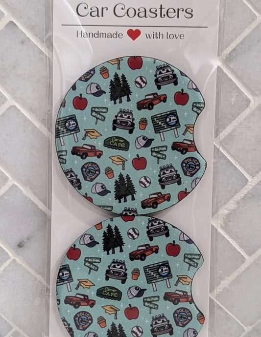 Twilight Doodles Car Coaster Set